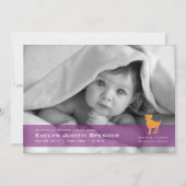 Gibt die Geburtskarte des Ram Foto aus Ankündigung (Vorderseite)