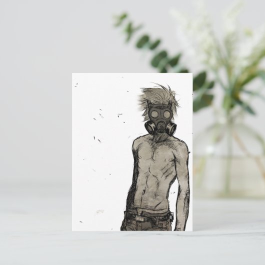 Gibt es ein Problem? Postkarte (Stehend Vorderseite)