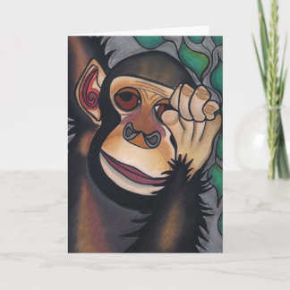 Gibt es einen Affen auf meinem Rücken von Robyn Fe Karte