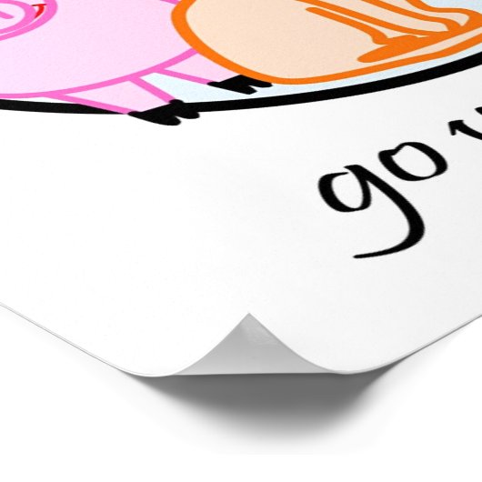 Gibt es einen solchen Unterschied? Geh Vegetarier. Poster (Ecke)