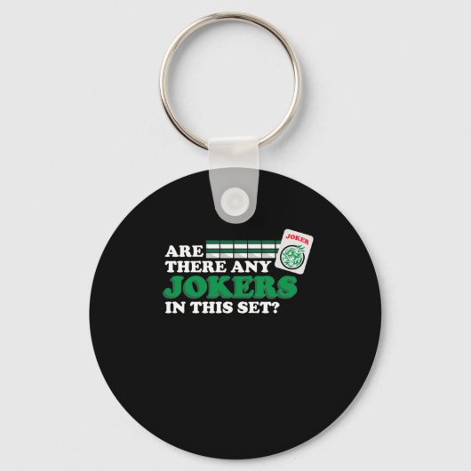 Gibt es irgendwelche Joker in Set Mahjong Spielen Schlüsselanhänger (Vorderseite)
