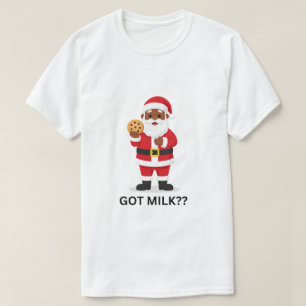 GIBT ES MILCH? Lustiges Weihnachtsmann-T-Shirt für T-Shirt