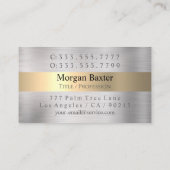 GIBT IHNEN IHR Logo Yel Gold & Silver Blk. Streife Visitenkarte (Rückseite)