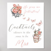 GIBT MIR Butterflies Funny Quote Tee Blumenbrunch Poster (Vorne)