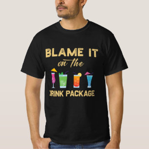 Gibts dem Trinkpaket die Schuld Lustige Familienkr T-Shirt