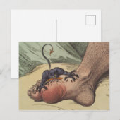 Gichtmonster Postkarte (Vorne/Hinten)