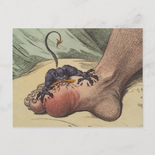 Gichtmonster Postkarte (Vorderseite)