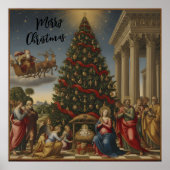 Giclée Renaissance Nativity Christmas Poster Art (Vorne)