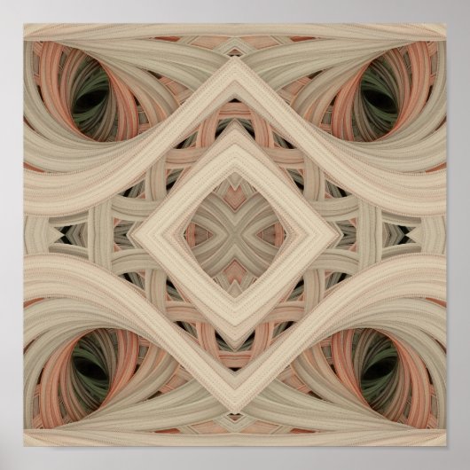 Giddy Gossypium 12" x 12" Poster (Vorne)