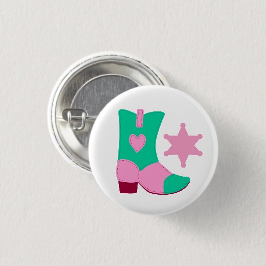 Giddy Up Cowgirl Button (Vorne & Hinten)