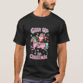 GIDDY UP Funny Funny Western Reiten T-Shirt (Vorderseite)