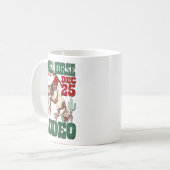 Giddy Up Jingle Horse Santa Cowboy Western Christm Kaffeetasse (Vorderseite Links)