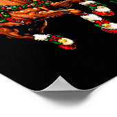 Giddy Up Jingle Horse Western Christmas Horse Coun Poster (Ecke)