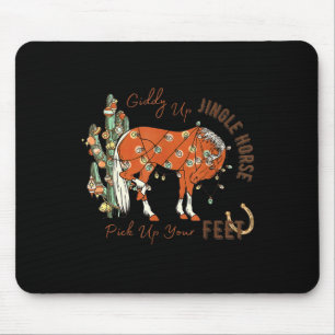 Giddy Up Jingle Pferd holt die Kakteen-Kuh in die  Mousepad