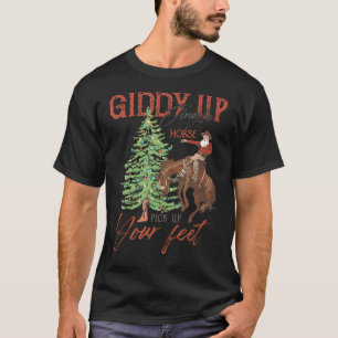 Giddy Up Jingle Pferd holt euren Cowboy San T-Shirt