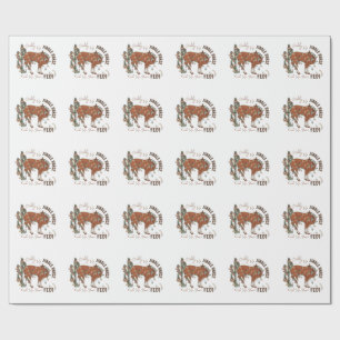 Giddy Up Jingle Pferde holen Weihnachten auf Geschenkpapier