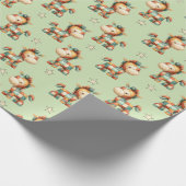 Giddy-Up Patchwork Pony Birthday Geschenkpapier (Ecke)