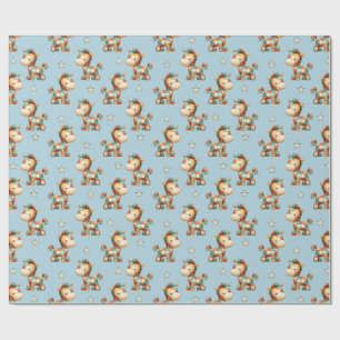 Giddy-Up Patchwork-Pony-Geburtstag Geschenkpapier