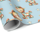 Giddy-Up Patchwork-Pony-Geburtstag Geschenkpapier (Rolleneckpunkt)