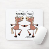 Giddy Up Pferde Mousepad (Mit Mouse)
