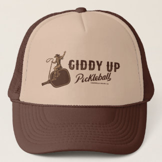 Giddy Up Pickleball - Cowgirl Hat Truckerkappe