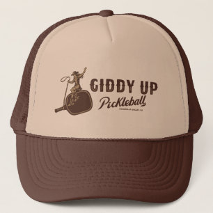Giddy Up Pickleball - Cowgirl-Hut Truckerkappe