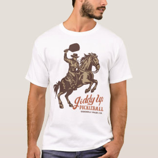 Giddy Up Pickleball - Paddle Front T-Shirt