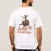 Giddy Up Pickleball - Paddle Logo T-Shirt (Rückseite)