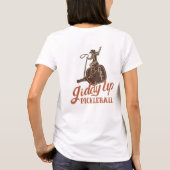 Giddy Up Pickleball - Paddle Logo T-Shirt (Rückseite)