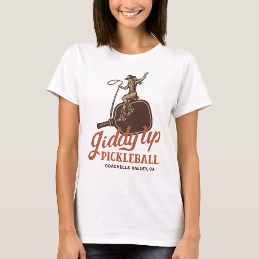 Giddy Up Pickleball T-Shirt (Vorderseite)