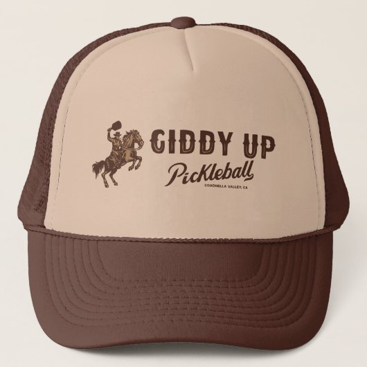 Giddy Up Pickleball - Trucker Hat Truckerkappe (Vorderseite)