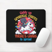 Giddy Up Sparkle Farts There's Chaos To Spread Cut Mousepad (Mit Mouse)