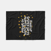 Giddy Up Sparkle Farts There's Chaos To Spread Fun Fleecedecke (Vorderseite (Horizontal))
