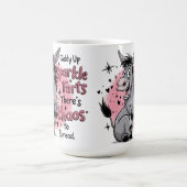 Giddy Up Sparkle Furz Funny Donkey Graphic Kaffeetasse (Mittel)