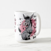 Giddy Up Sparkle Furz Funny Donkey Graphic Kaffeetasse (VorderseiteRechts)