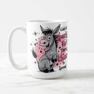 Giddy Up Sparkle Furz Funny Donkey Graphic Kaffeetasse