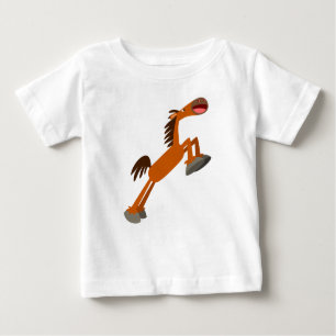 Giddyup, Horsey! Cartoon Horse Baby T - Shirt