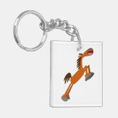 Giddyup, Horsey! Cartoon Pferd Akryllischer Schlüs Schlüsselanhänger (Vorderseite links)