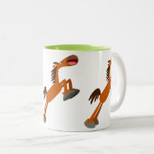 Giddyup, Horsey! Cartoon Pferde Tasse (VorderseiteRechts)