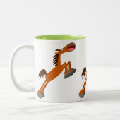 Giddyup, Horsey! Cartoon Pferde Tasse (Links)