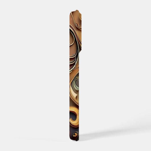 Gided Baroque Scrollwork  iPhone Hülle (Rechte Seite)