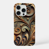 Gided Baroque Scrollwork  iPhone Hülle (Rückseite)