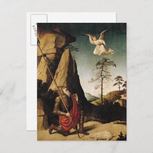 Gideon und die Fleece, c.1490 Postkarte (Vorne/Hinten)