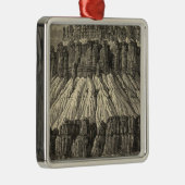 Giebel mit Berggipfeln Silbernes Ornament (Rechts)