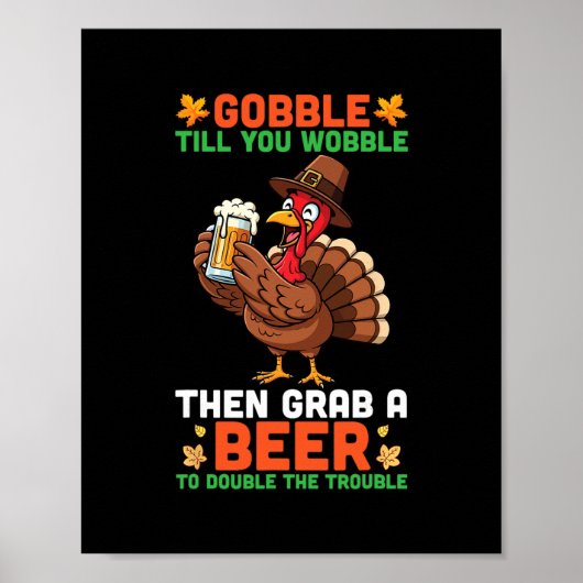 Gier bis du wackelst, dann schnapp dir ein Bier Lu Poster (Vorne)
