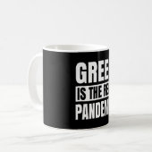 Gier ist die wahre Pandemie Kaffeetasse (Vorderseite Links)