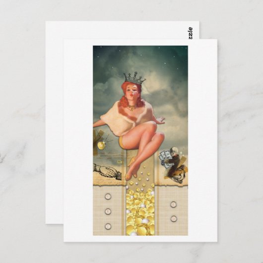 Gier Postkarte (Vorne/Hinten)