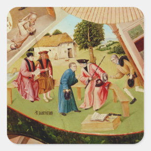 Gier Quadratischer Aufkleber