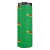 Gier Red Modern Turtle Tumbler Thermosbecher (Rückseite)