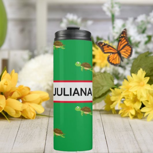 Gier Red Modern Turtle Tumbler Thermosbecher